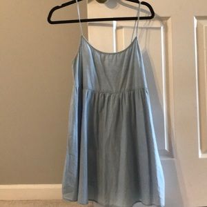 light jean babydoll dress